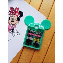 EyER Shoping Minnie Mause Figürlü Kutuda 20li Tel Toka Yeşil