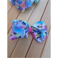 EyER Shoping Büyük Boy Unicorn Figürlü Klips Toka Pudra