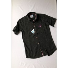 Leew Kids Summer Collection Nakışlı Kısa Kollu Çocuk Gömleği