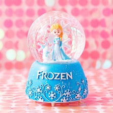 Keyfim Shop Frozen Temalı Orta Boy Işıklı Müzikli Kar Küresi