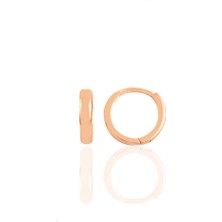 Söğütlü Silver Gümüş Rose 9 mm Halka Küpe Tragus Piercing Helix Kıkırdak Küpesi