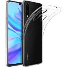 Bzontech Huawei P30 Lite Kılıf Şeffaf Silikon Kamera Korumalı 0,30 mm