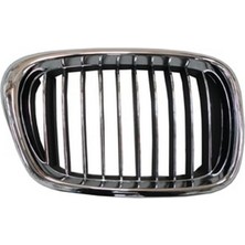 Tyg 1996 - 2000 Bmw 5 Serı E39 - Ön Panjur Sol Nikelajlı - Siyah (Tyg) (Oem NO:511138159315)