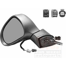 TŞT 1993 - 1996 Peugeot 306 Sd Kapı Aynası Sol Elektrikli - Isıtmalı 5fişli (Siyah) (Oem NO:815210)