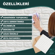 Renkli Duvarlar Çıkart & Yapıştır Kendinden Yapışkanlı 3D Esnek Duvar Kaplama Paneli 12 Adet