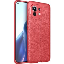 Hesaplı Dünya Xiaomi Mi 11 Uyumlu Kılıf Esnek Silikon Koruyucu Tpu Deri Dokulu Hns