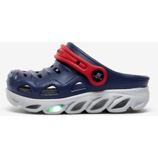 Skechers Küçük Erkek Çocuk Lacivert Işıklı Terlik