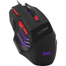 Hector Emporium Dark Elite Force Dpı Ayarlanabilir Aydınlatmalı USB Oyuncu Mouse