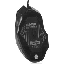 Hector Emporium Dark Elite Force Dpı Ayarlanabilir Aydınlatmalı USB Oyuncu Mouse