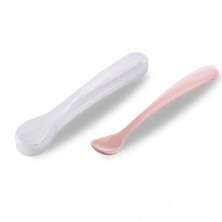 Mamajoo Beslenme Kaşığı & Saklama Kutusu 2li Powder Pink
