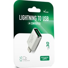 Powerway Lightning To USB 3.0 (Yüksek Hızlı) Veri Aktarımı Apple Uyumlu Otg Çevirici Dönüştürücü