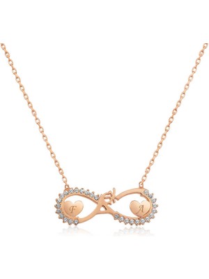 Gumush Gümüş Kalpli Sonsuz Aşk Kolye