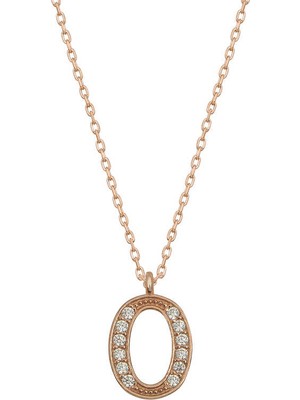 Gumush Gümüş Rose O Harfi Kadın Kolye