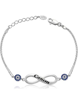Gumush Gümüş Sonsuzluk Canım Yazılı Bayan Bileklik