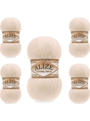 Alize Ayzen Home Alıze Angora Gold 5 Li Paket El Örgü Ipi (100GR x 5 Adet)