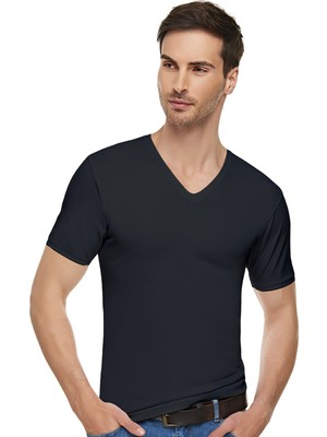 Elit 2 Adet Erkek Elastan V Yaka Atlet