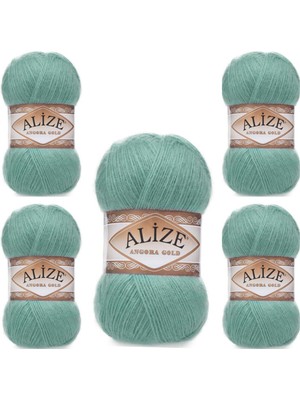 Alize Ayzen Home Alıze Angora Gold 5 Li Paket El Örgü Ipi (100GR x 5 Adet)