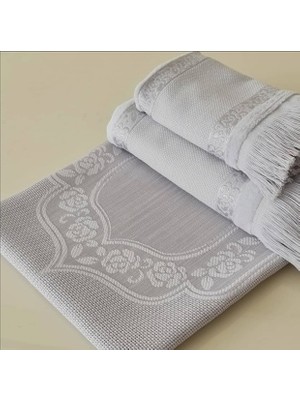 Ayzen Home 3 Lü Etamin Seccade Seti (Seccade  Küçük Havlu Büyük Havlu)