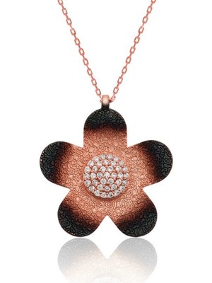 MONAROZA  Unutma Beni Çiçeği 925 Ayar Gümüş Kolye