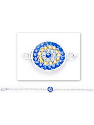 MONAROZA  Nazar Detay 925 Ayar Gümüş Bileklik