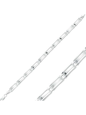 MONAROZA  Üç Sıralı Erkek 925 Ayar Gümüş Bileklik