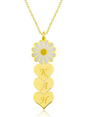 MONAROZA  Papatya Isimli 925 Ayar Gümüş Kolye