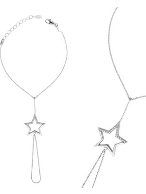 MONAROZA  Yıldız Şahmeran 925 Ayar Gümüş Bileklik