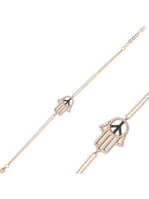 MONAROZA  Fatma Ana Eli 925 Ayar Gümüş Bileklik