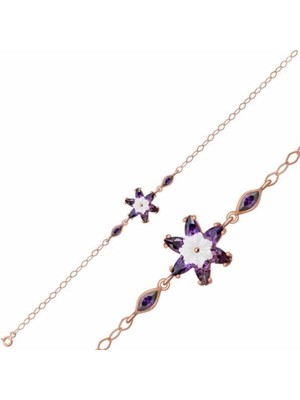 MONAROZA  Lotus Çiçeği 925 Ayar Gümüş Bileklik