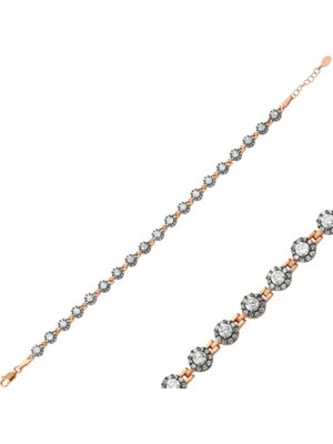 MONAROZA  Su Yolu Dizayn 925 Ayar Gümüş Bileklik