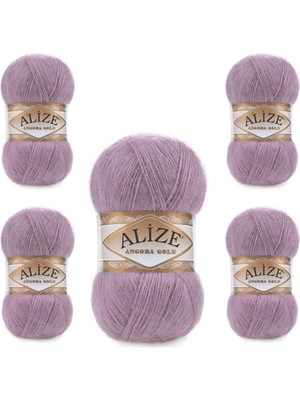 Alize Ayzen Home Alize Angora Gold El Örgü Ipi 5 Li Paket (100GR x 5 Adet)