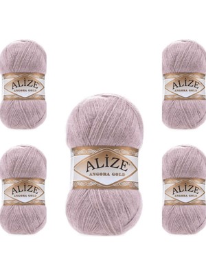 Alize Ayzen Home Alize Angora Gold El Örgü Ipi 5 Li Paket (100GR x 5 Adet)