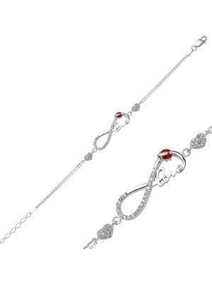 Gumush Gümüş Sonsuzluk Love Bayan Bileklik