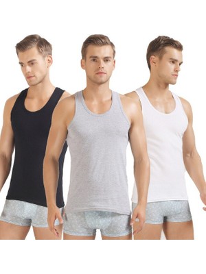 3'lü Paket Erkek Atlet %100 Pamuklu Özel Hijyenik Ambalajında Hijyenik Paketleme