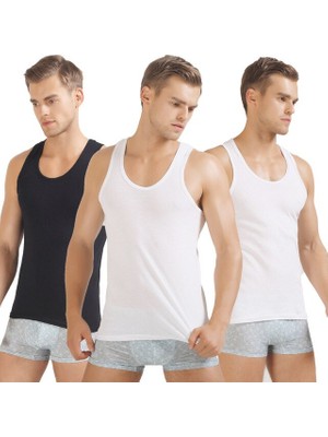 Cnt 3'lü Paket Erkek Atlet  Pamuklu