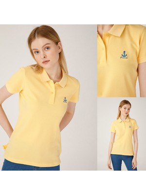 Anemoss Yengeç Kadın Polo Yaka T-Shirt