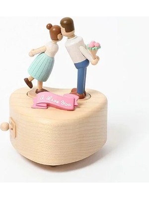 Wooderful Life  Ilk Öpücük Ahşap Müzik Kutusu - 1063003