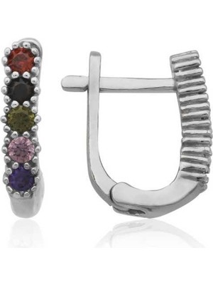 Gumush Gümüş Renkli Küpe