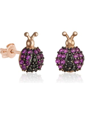 Gumush Gümüş Uğur Böceği Küpe