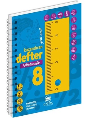 Çanta Yayınları  8. Sınıf Matematik Okula Yardımcı Kazandıran Defter