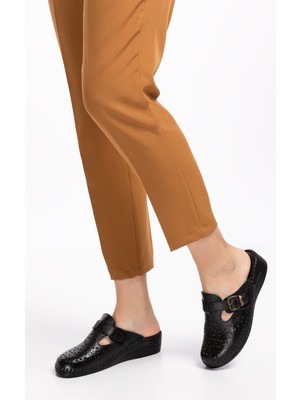 Guja Kadın Deri Ortopedik Sabo Terlik