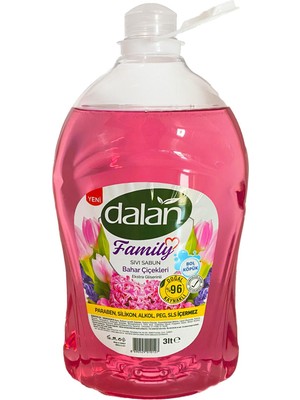 Dalan Family Sıvı Sabun Bahar Çiçekleri 3 Lt