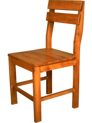 Doğal Ahşap Kayın Ağacı Ceviz Renk Sandalye 2212