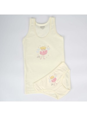 Katamino Balale Geniş Askılı Kız Çocuk Atlet Slip Takım