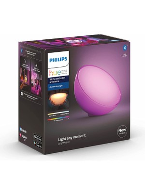 Berlin Shop Hue Go V2 Taşınabilir LED Lamba, Bluetooth Özellikli, Beyaz ve Renkli