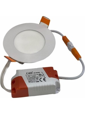 Cata 3W Günışığı LED Panel Spot Metal Kasa - 10 Adet CT-5144