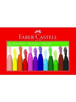 Faber-Castell 12 Renk Karton Kutu Pastel Boya Seti Çocuklar İçin Yaratıcılığı Destekler