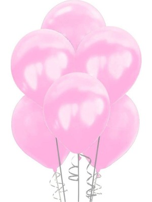 Event Party Store  Balon Lateks Metalik Açık Pembe 12'li
