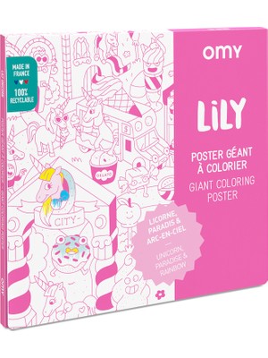 OMY Dev Boyama Posteri Lily