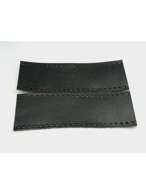 Angel Çanta Aksesuar Siyah  Deri Tutma Sapı 18X6 cm Simit Sap